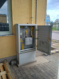 Linde Gas / Dílny / GSM 4G plynoměr Honeywell BK G16 - pohled A