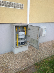 Linde Gas / Adm. budova / GSM 4G plynoměr Honeywell BK G10 - pohled B