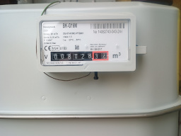 Linde Gas / Vývoj / GSM 4G plynoměr Honeywell BK G16 - detail