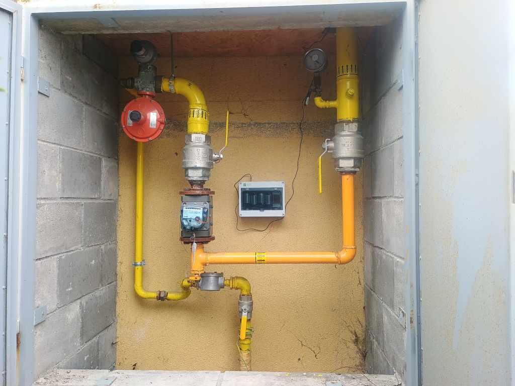 Linde Gas / Vytápění / GSM 4G plynoměr Itron Delta G40 - pohled B