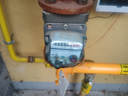 Linde Gas / Vytápění / GSM 4G plynoměr Itron Delta G40 - detail