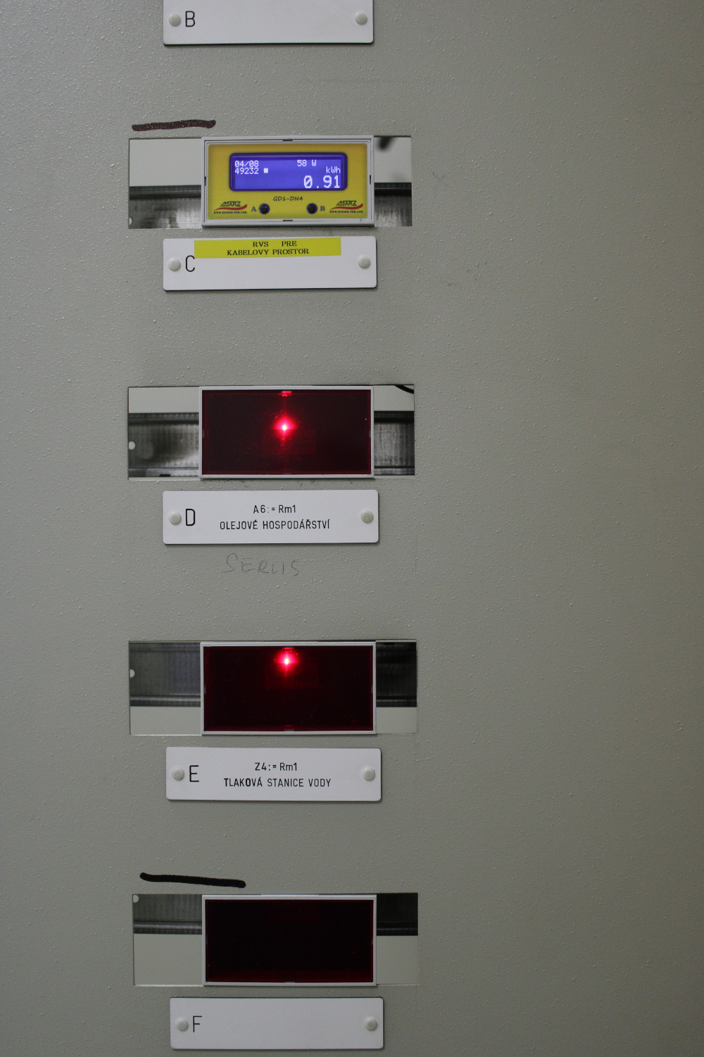 Linde Gas Praha, trafostanice, 19ks MBus elektroměrů se vzdáleným odečtem