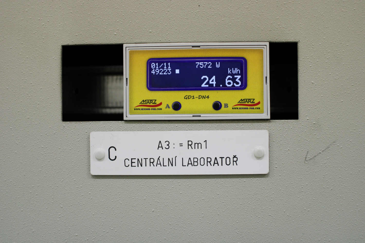 Linde Gas Praha, trafostanice, 19ks MBus elektroměrů se vzdáleným odečtem