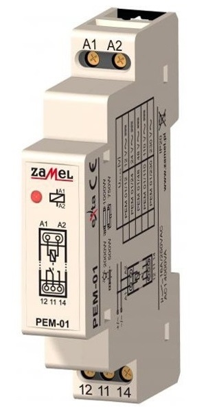 Relé 12V/230V na DIN lištu