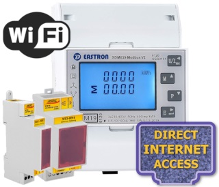 Elektroměr SDM630-2T, WiFi, odečet internet, fakturační