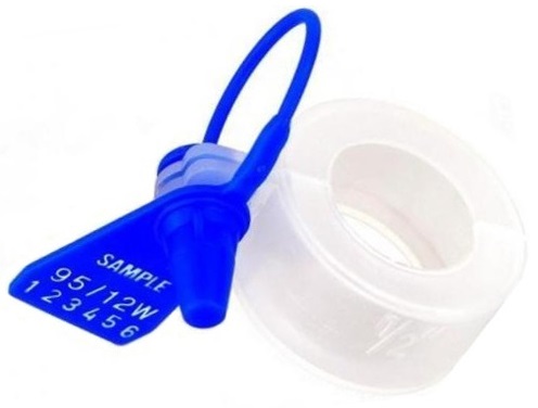 Bezpečnostní pouzdro pro vodoměr 3/4", plomba modrá