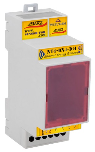 3-impulsní MQTT brána NT4-DN4-IG4, SparkPlug B, WiFi/GSM rozšíření
