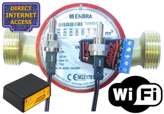 Kalorimetr PU1-CH1 1/2", WiFi, měření přes internet