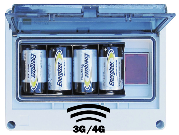 IP65 GSM bateriový odečet měřičů s reflexním terčíkem