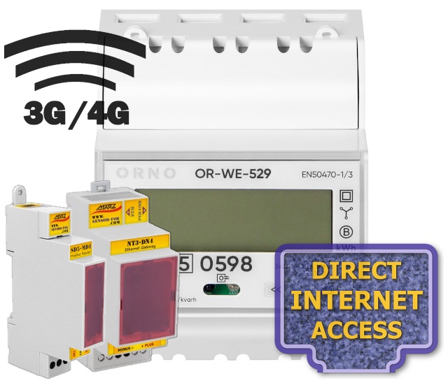 Elektroměr WE-529, GSM, odečet internet, fakturační
