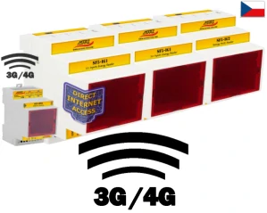 GSM 3G/4G dálk. odečet pro 23+5 impulsních měřičů energie