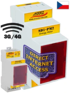 Elektroměr SD1-PM2, GSM, s odečtem přes internet