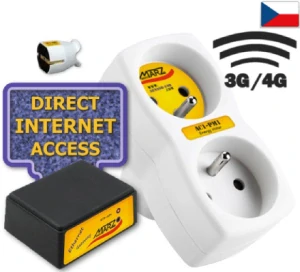 Zásuvkový elektroměr, GSM, odečet přes internet