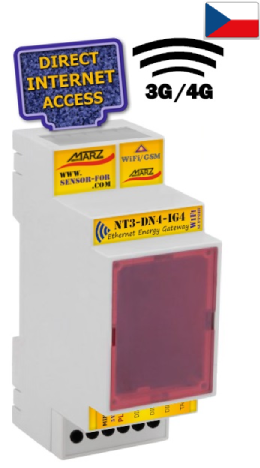 GSM 3G/4G sada brány NT3-DN4-IG4, 3x impulsní vstupy