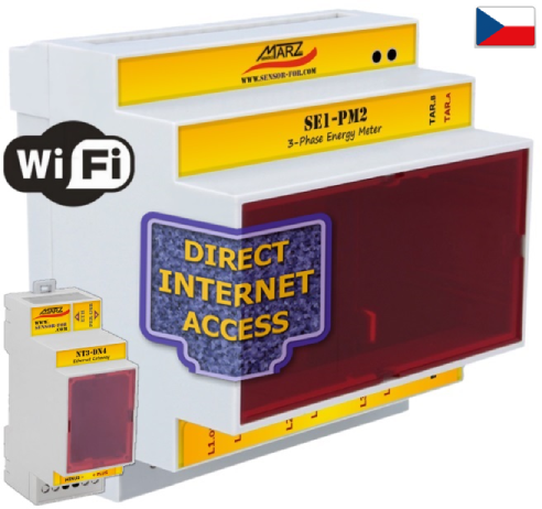 Elektroměr SE2-PM2, WiFi, s odečtem přes internet