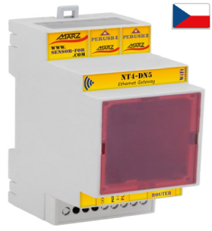 2-port MQTT brána NT4-DN5, SparkPlug B, WiFi/GSM rozšíření