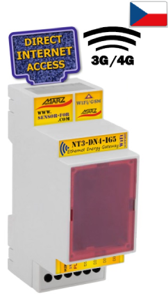GSM 3G/4G sada brány NT3-DN4-IG5, 4x impulsní vstupy