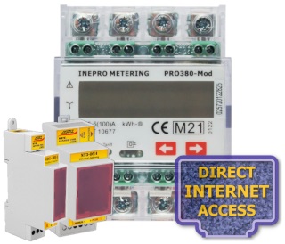 Elektroměr PRO380, odečet přes internet, fakturační