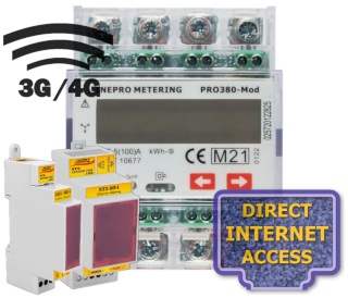 Elektroměr PRO380, GSM, odečet internet, fakturační