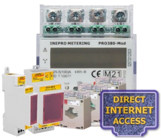 Elektroměr PRO380CT, odečet internet, fakturační
