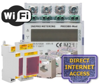 Elektroměr PRO380CT, WiFi, odečet internet, fakturační