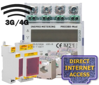 Elektroměr PRO380CT, GSM, odečet internet, fakturační