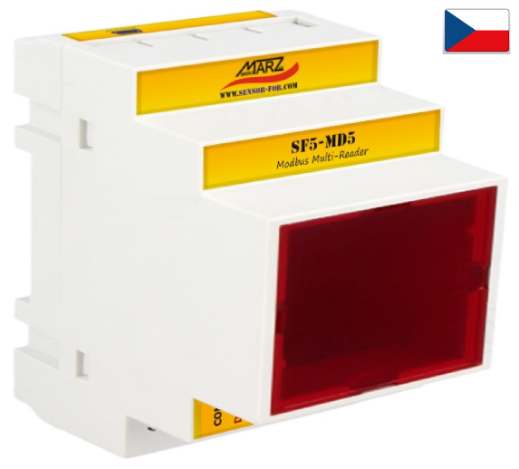 5-násobná Modbus čtečka elektroměrů SF5-MD5