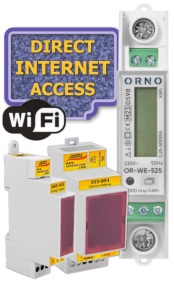 Elektroměr OR-WE-525, WiFi, odečet internet, fakturační