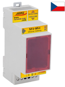 1-port MQTT brána NT4-DN4, SparkPlug B, WiFi/GSM rozšíření