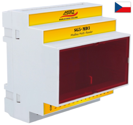 6-násobná Modbus čtečka elektroměrů SG5-MD3