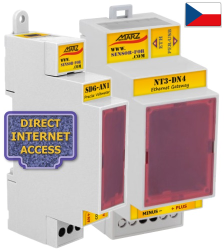 Měření napětí precizní na DIN lištu, NT3