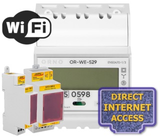 Elektroměr WE-529, WiFi, odečet internet, fakturační