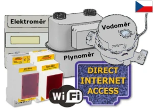 WiFi dálk. odečet spotřeby vody, elektřiny a plynu