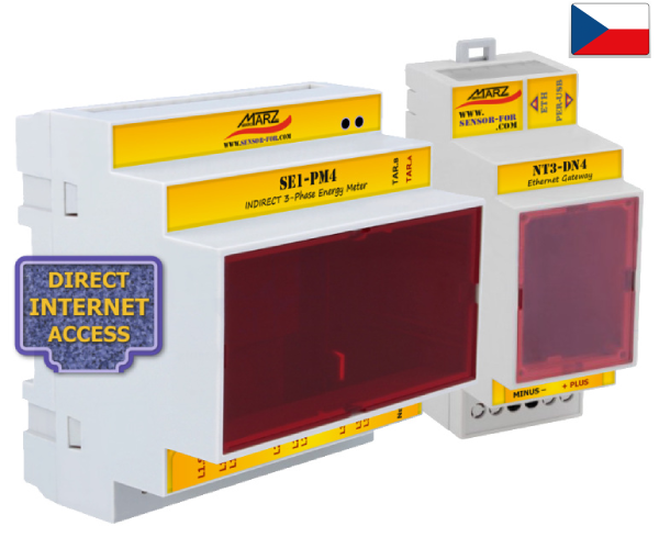 Nepřímé měření výkonu a energie 3x230/400V, 2xT, NT3