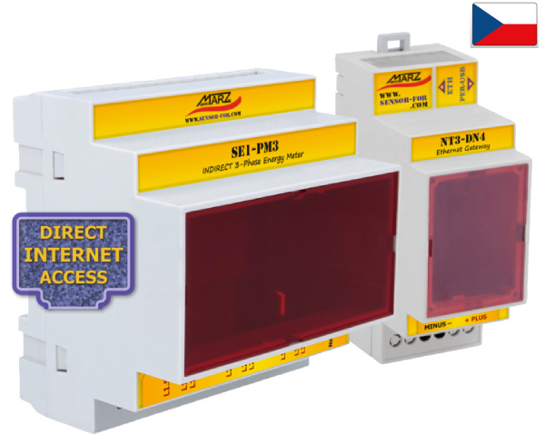 Nepřímé měření výkonu a energie 3x230/400V, 1xT, NT3