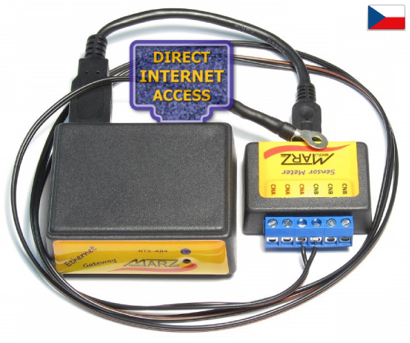 Teploměr -40 až +140°C s měřením přes internet