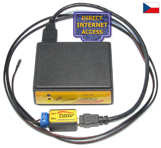 WiFi detektor zaplavení a úniku vody, internet, sms, e-mail