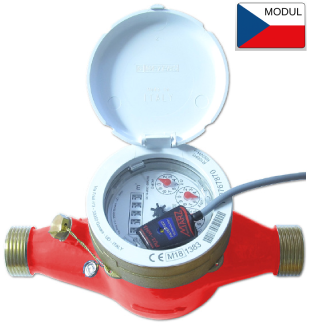 B-Meters GMDM 1/2", pulsní výstup OD, teplá voda