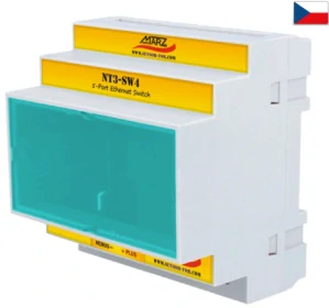 5-portový switch NT3-SW4 na DIN lištu (rozvaděč)